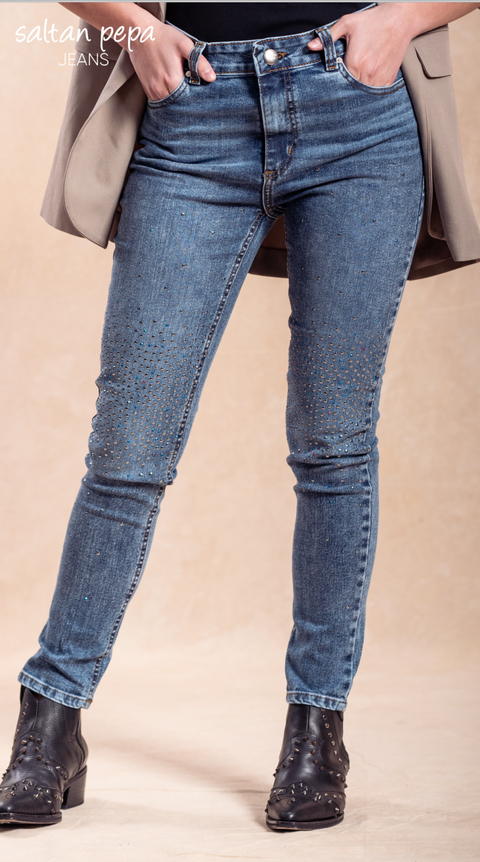 DENIM PIEDRAS SKINNY