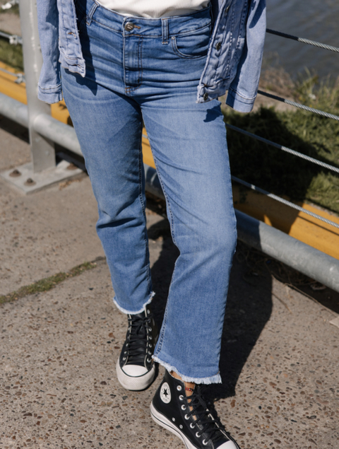 DENIM OLIVIA CROP DESFLECADO