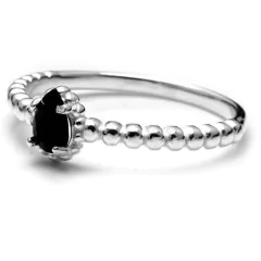 ANILLO MARGOT NEGRO (PLATA 925+CUBIC)