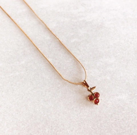 COLGANTE CHERRY (BAÑADO EN ORO)