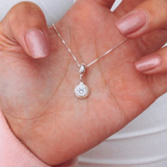 COLGANTE NIZA CRISTAL (PLATA 925 + CUBIC)
