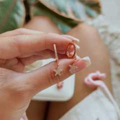 ARGOLLITAS ESTRELLAS (PLATA ROSE)