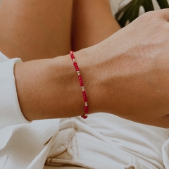 PULSERA RUBY RED (PLATA 925)