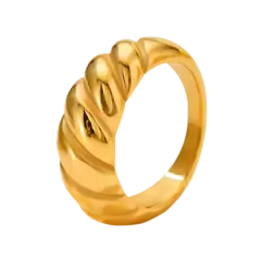ANILLO CROISSANT GOLD (REGULABLE)