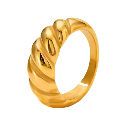 ANILLO CROISSANT GOLD (REGULABLE)