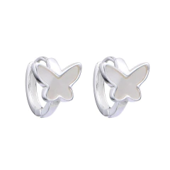 ARGOLLITAS MARIPOSA NACAR 10MM (PLATA 925)