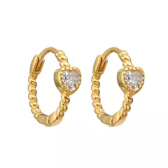 ARGOLLITAS CORAZON CUBIC 12MM (BAÑADAS EN ORO)