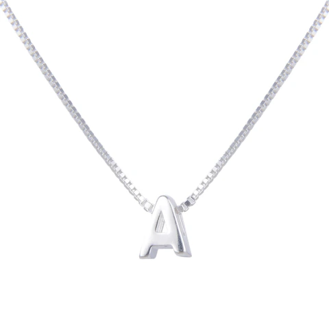 COLGANTE INICIAL 42+3CM (PLATA 925)