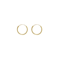 ARGOLLITAS CUBANAS 14MM (BAÑADAS EN ORO)