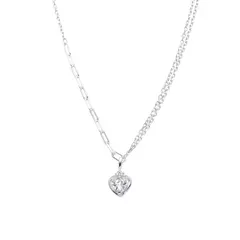 COLGANTE LOVERS 42+3CM (PLATA 925)