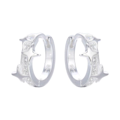 ARGOLLITAS CUTE SPARKLE 12mm (PLATA 925) - comprar online