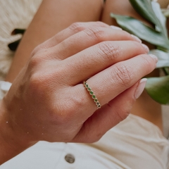 ANILLO BRASIL (BAÑADO EN ORO)
