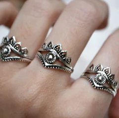 ANILLO OJO HINDÚ (PLATA 925)