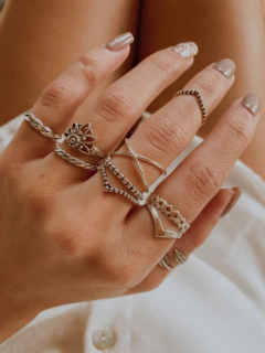 ANILLO CROIX REGULABLE (PLATA 925) - comprar online