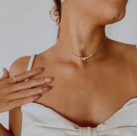 COLGANTE/CHOKER CRYSTAL (PLATA 925)