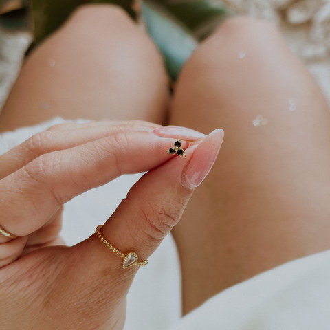MINIATURA DOT NEGRA (ACERO DORADO)