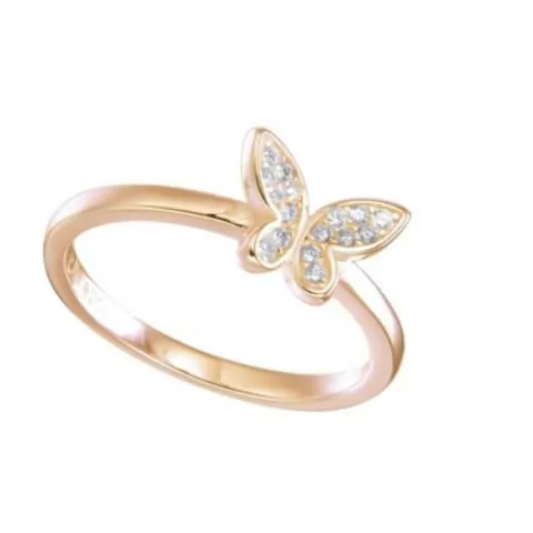 ANILLO MARIPOSA CUBIC (BAÑADO EN ORO)