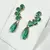 Brinco Cacho Cristais verde - loja online