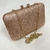 Bolsa Clutch Festa Farta de Cristal Retangular Rosé - loja online