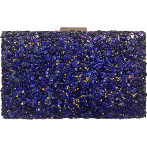 Bolsa Clutch Festa Cascalho Roxa Azulada - comprar online