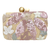 Bolsa Clutch Festa Bordada floral palha no rosé - comprar online