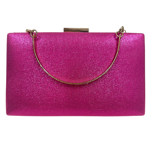 Bolsa Clutch Festa Clássica Pink Courino metalizado - comprar online