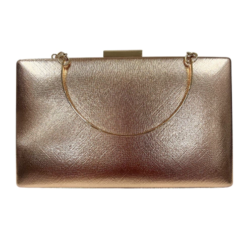 Bolsa Clutch Festa Clássica Rose Courino metalizado - comprar online
