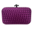Bolsa Clutch Festa Cetim Trançado Roxa - comprar online