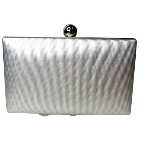 Bolsa Clutch Festa Clássica Bolinha Prata - comprar online