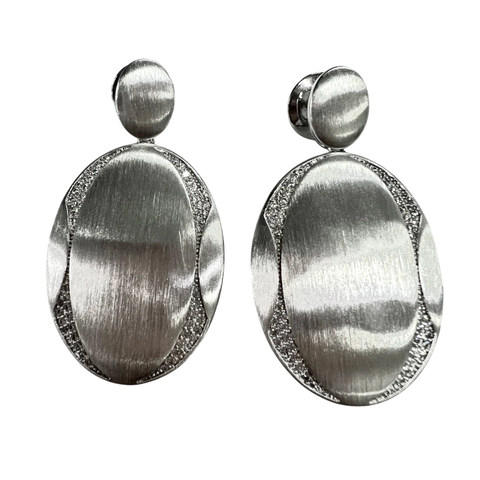 Brinco Festa Escovado Prata - comprar online