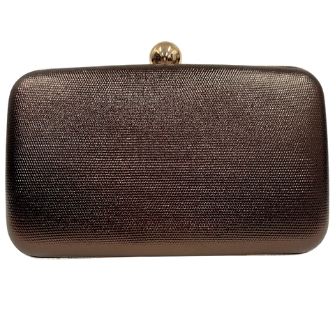 Bolsa Clutch Festa Classica Bolinha arredondada Marrom - comprar online