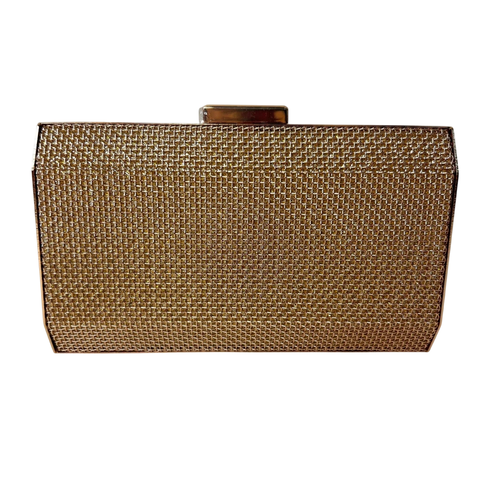 Bolsa Clutch festa Telinha Metal Dourada - comprar online