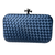 Bolsa Clutch Festa Cetim Trançado Azul Marinho - comprar online