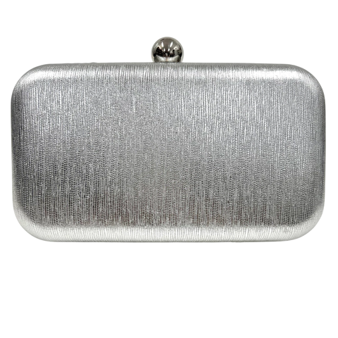 Bolsa Clutch Festa Classica Bolinha arredondada Prata - comprar online