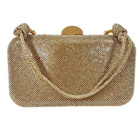 Bolsa Clutch Festa Beth com strass dourada - comprar online