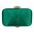 Bolsa Festa Clutch cetim X arredondada verde - comprar online