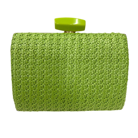Bolsa Clutch Festa Ravi Palha Verde Claro