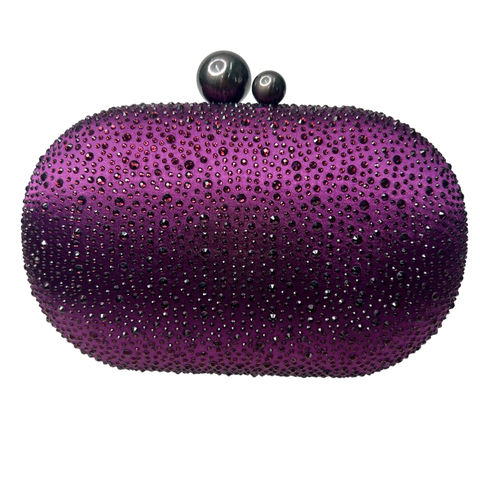 Bolsa Clutch Festa Cristal Olga Roxa - comprar online