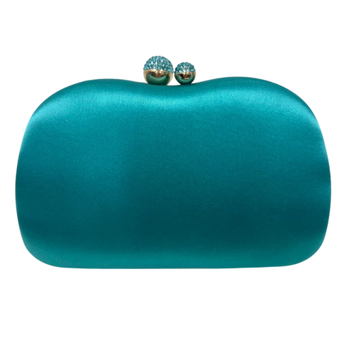Bolsa Clutch Festa Sofia Cetim Azul claro