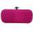 Clutch Cetim Trançado G Pink