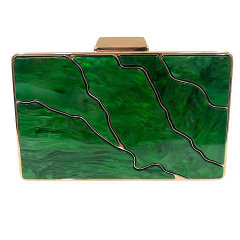 Bolsa Clutch Festa Marjorie Acrílico Verde