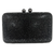Bolsa Clutch Festa Farta de Cristal Retangular Preta - comprar online