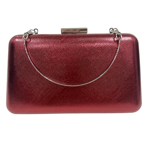 Bolsa Clutch Festa Quenia Vermelha metalizada 2 alças - comprar online