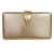 Bolsa Clutch Festa Pena Metalizada Dourada - comprar online