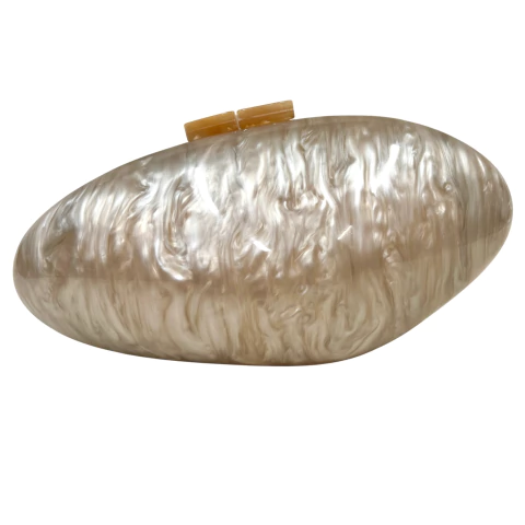 Bolsa Clutch Festa Ostra Acrílico champanhe - comprar online