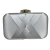 Bolsa Festa Clutch cetim X arredondada Prata - comprar online