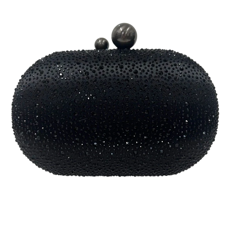 Bolsa Clutch Festa Cristal Olga Preta