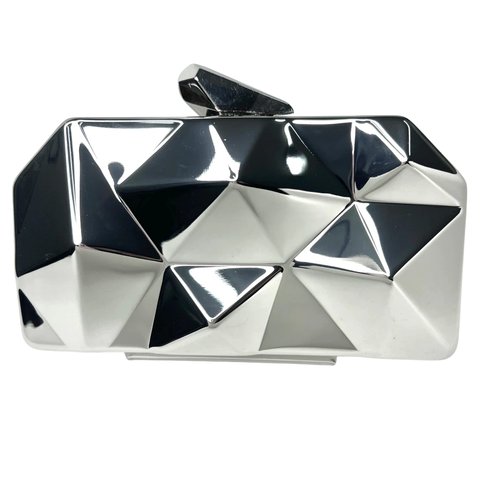 Bolsa Clutch Festa Futurê Metal Prata