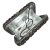 Clutch Cravejada Flores Grafite - loja online