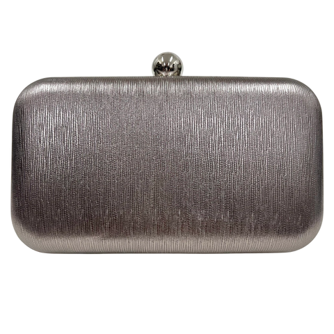 Bolsa Clutch Festa Classica Bolinha arredondada Grafite - comprar online